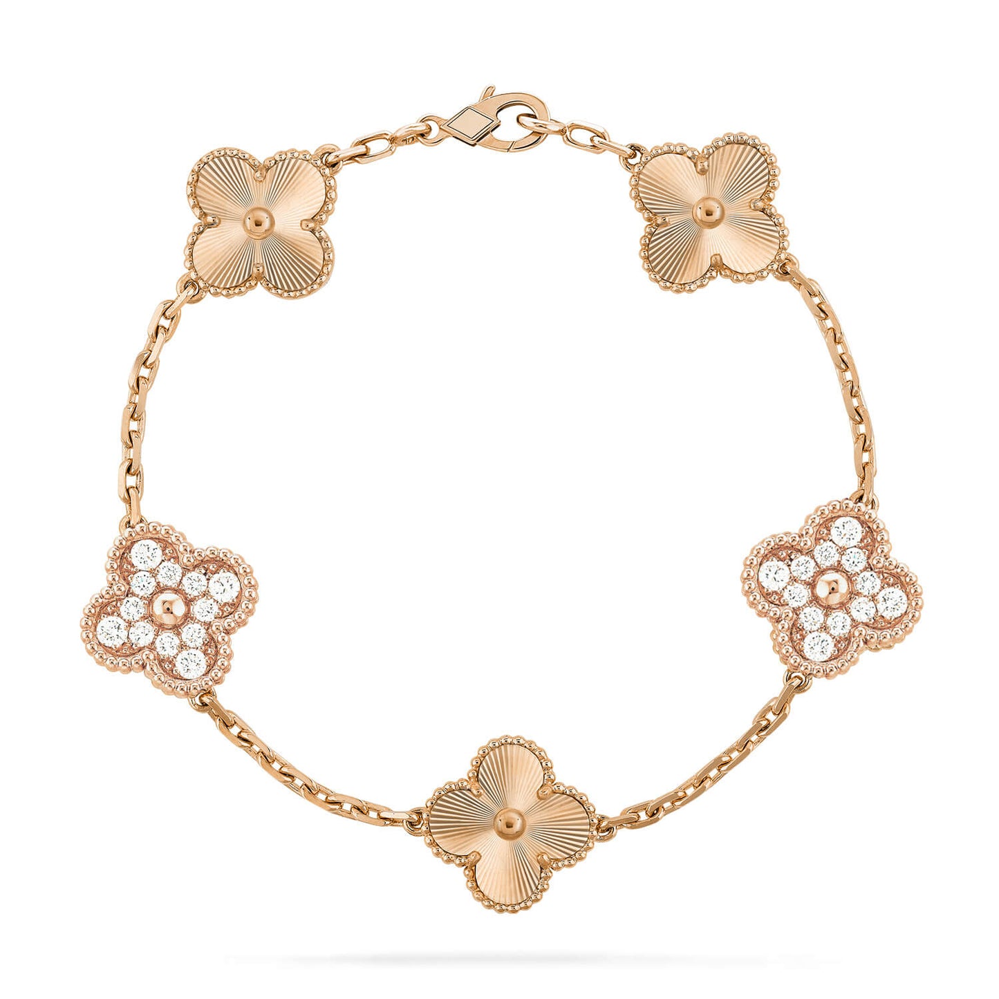 [Saipan]LUCKY CLOVER 5-MOTIF BRACELET - LASER COLLECTION