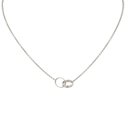 [Saipan]LOVE DOUBLE-RING INTERLOCKED NECKLACE