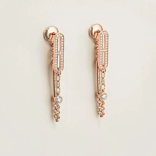 [Saipan]CHAINE CHAOS DIAMOND DROP EARRINGS