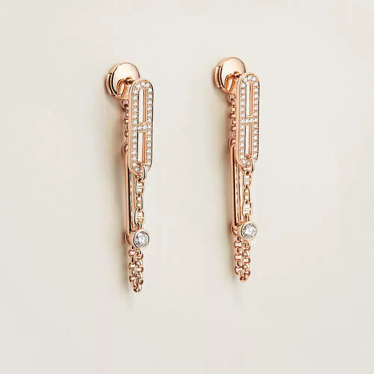 [Saipan]CHAINE CHAOS DIAMOND DROP EARRINGS