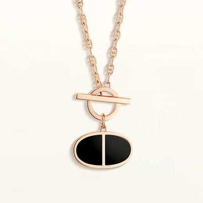 [Saipan]CHAINE VERSO BLACK CERAMIC NECKLACE