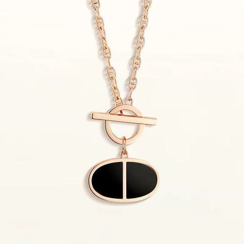 [Saipan]CHAINE VERSO BLACK CERAMIC NECKLACE