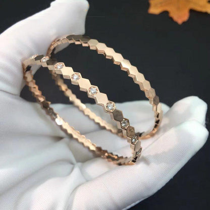 [Saipan]BEE LOVE ROSE GOLD DIAMOND BRACELET