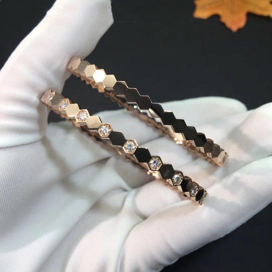 [Saipan]BEE LOVE ROSE GOLD DIAMOND BRACELET