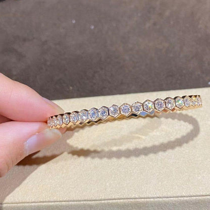 [Saipan]BEE LOVE GOLD BRACELET FULL DIAMOND