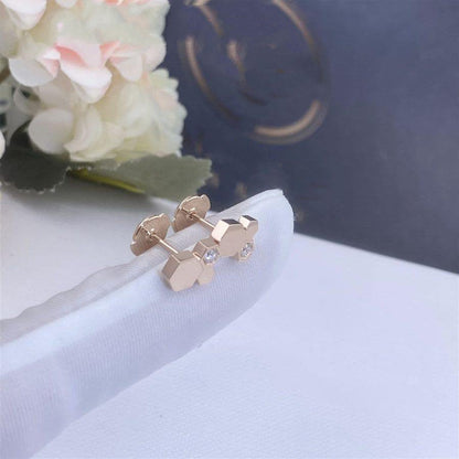 [Saipan]BEE LOVE ROSE GOLD DIAMOND EARRINGS