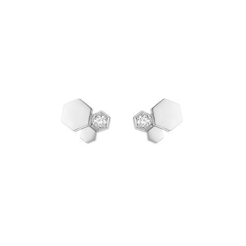 [Saipan]BEE LOVE SILVER DIAMOND EARRINGS