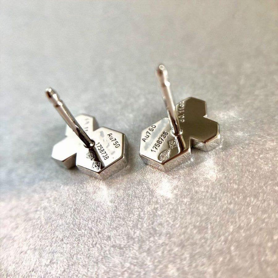 [Saipan]BEE LOVE SILVER DIAMOND EARRINGS