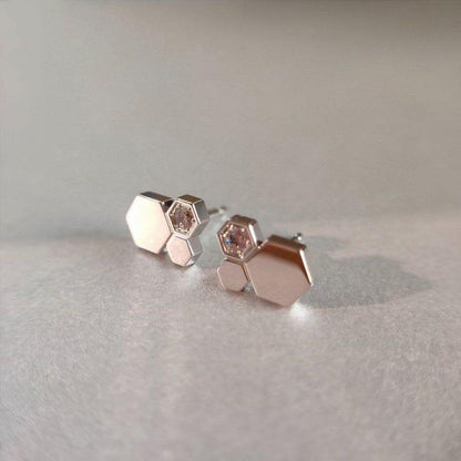 [Saipan]BEE LOVE SILVER DIAMOND EARRINGS