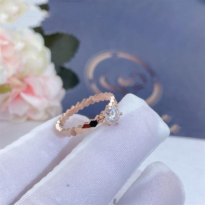 [Saipan]BEE LOVE RING ROSE GOLD 1 DIAMOND