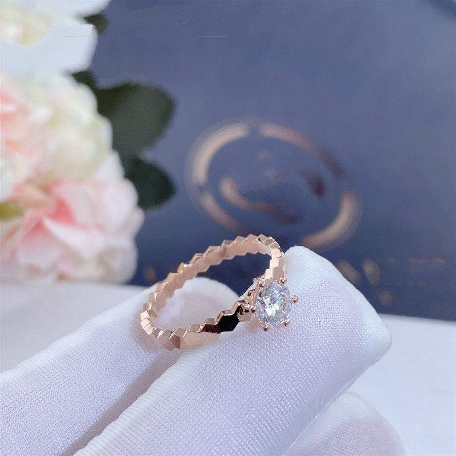 [Saipan]BEE LOVE RING ROSE GOLD 1 DIAMOND