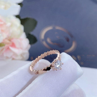 [Saipan]BEE LOVE RING ROSE GOLD 1 DIAMOND