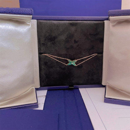 [Saipan]JEUX BRACELET MALACHITE ROSE GOLD 1 DIAMOND