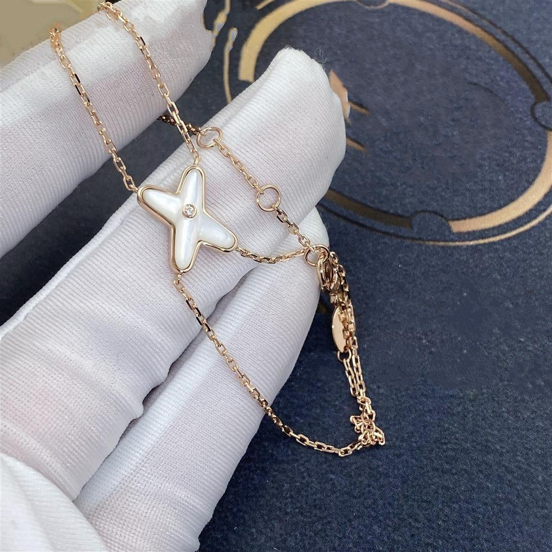 [Saipan]JEUX BRACELET WHITE MOP ROSE GOLD 1 DIAMOND