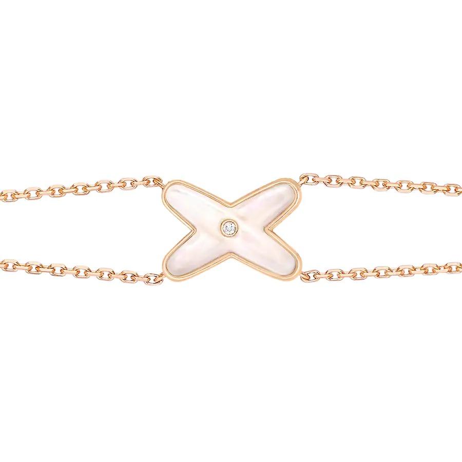 [Saipan]JEUX BRACELET WHITE MOP ROSE GOLD 1 DIAMOND