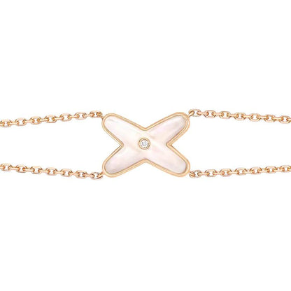 [Saipan]JEUX BRACELET WHITE MOP ROSE GOLD 1 DIAMOND