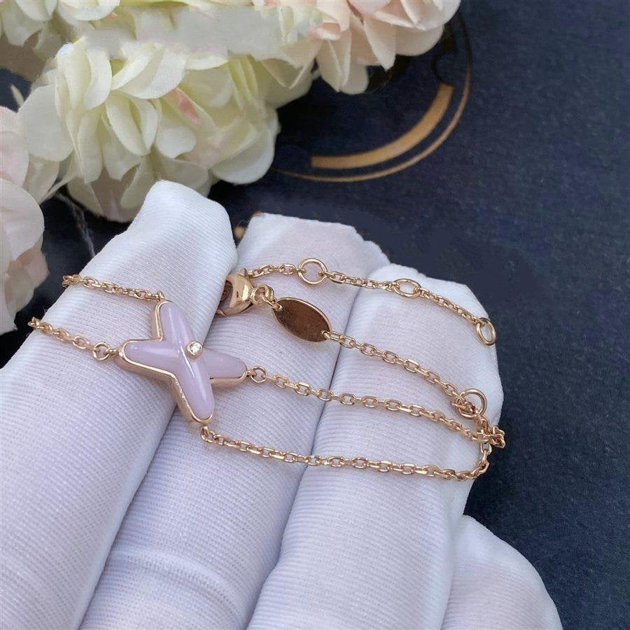 [Saipan]JEUX BRACELET PINK MOP ROSE GOLD 1 DIAMOND
