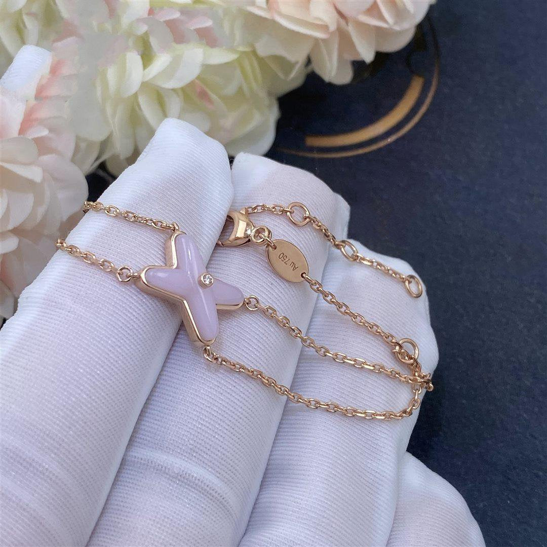 [Saipan]JEUX BRACELET PINK MOP ROSE GOLD 1 DIAMOND