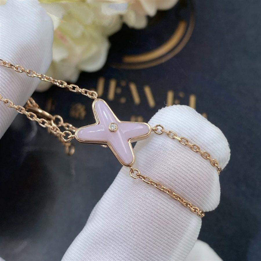 [Saipan]JEUX BRACELET PINK MOP ROSE GOLD 1 DIAMOND