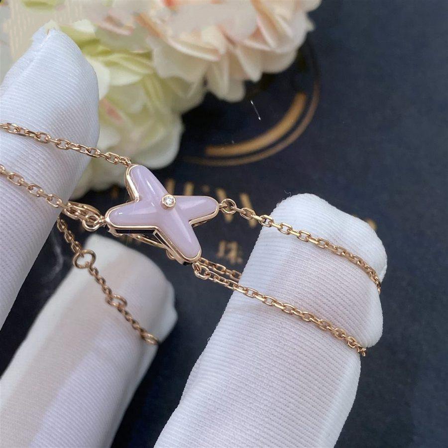 [Saipan]JEUX BRACELET PINK MOP ROSE GOLD 1 DIAMOND