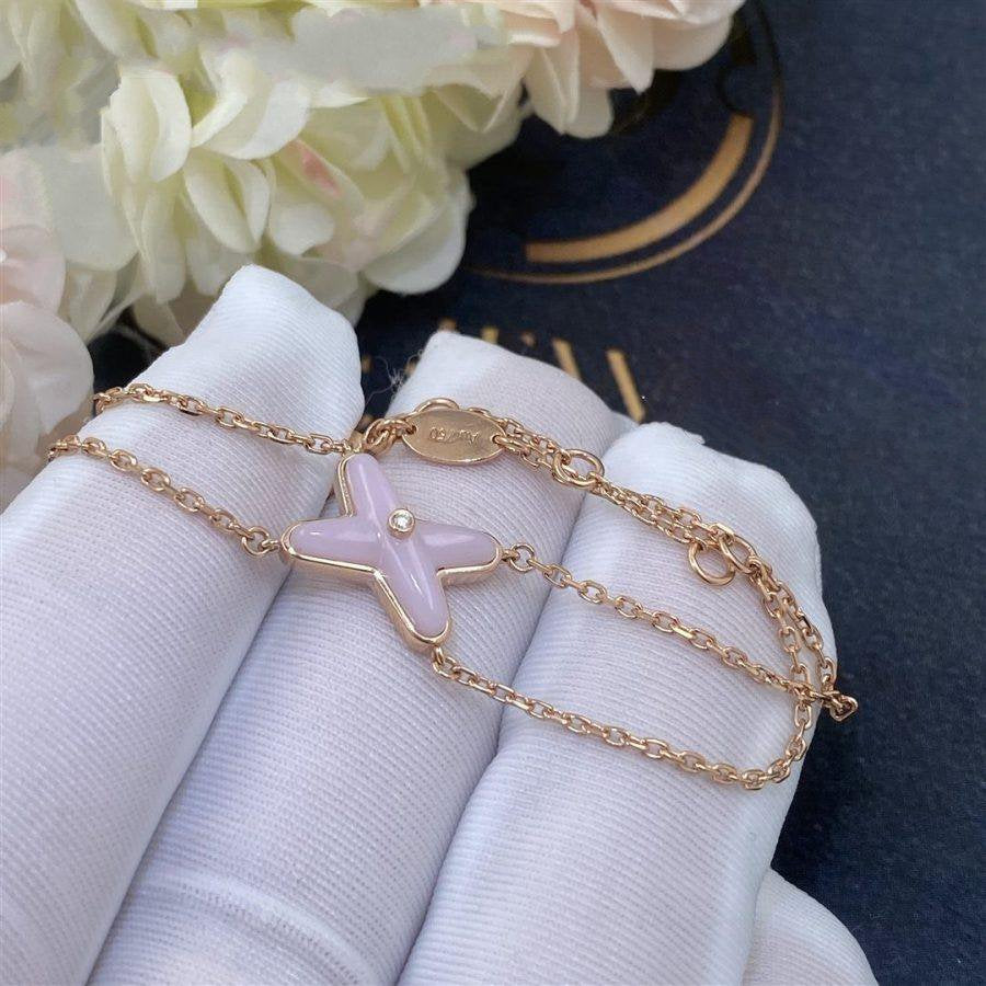 [Saipan]JEUX BRACELET PINK MOP ROSE GOLD 1 DIAMOND