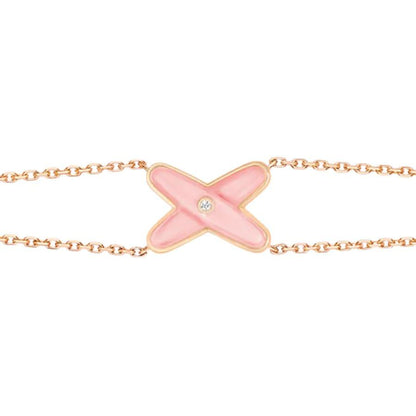 [Saipan]JEUX BRACELET PINK MOP ROSE GOLD 1 DIAMOND