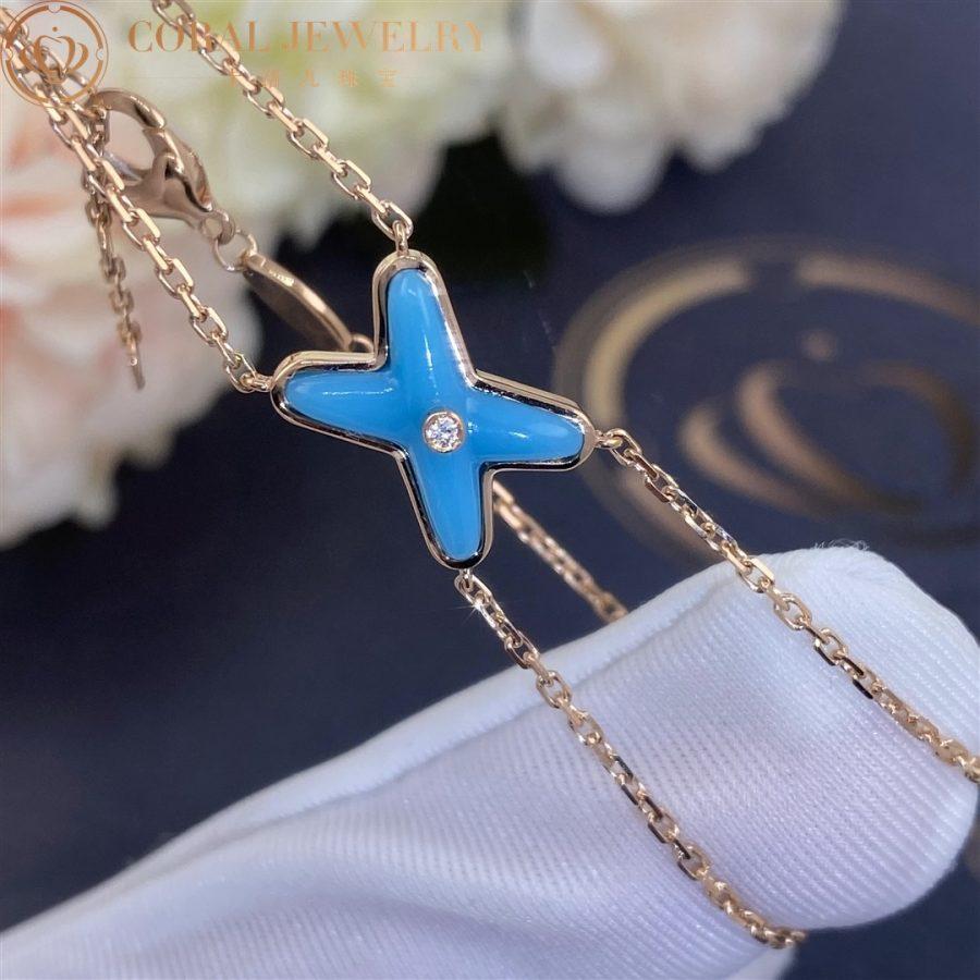 [Saipan]JEUX BRACELET TURQUOISE ROSE GOLD 1 DIAMOND