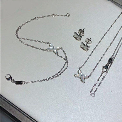 [Saipan]JEUX BRACELET WHITE MOP SILVER 1 DIAMOND