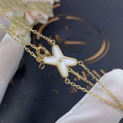 [Saipan]JEUX BRACELET WHITE MOP GOLD 1 DIAMOND