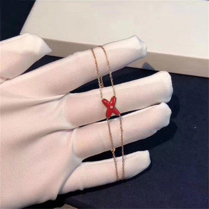 [Saipan]JEUX BRACELET CARNELIAN ROSE GOLD 1 DIAMOND