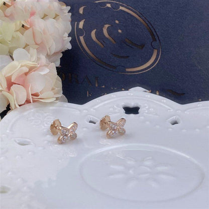 [Saipan]JEUX DE ROSE GOLD DIAMOND EARRINGS