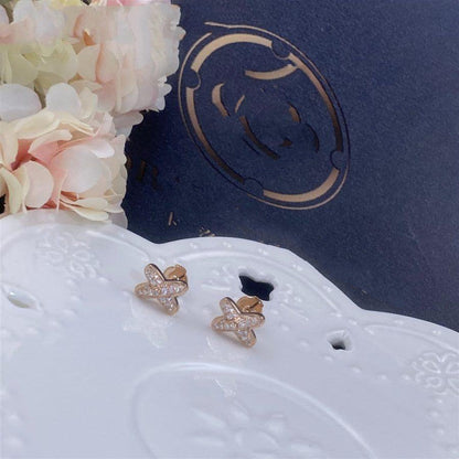 [Saipan]JEUX DE ROSE GOLD DIAMOND EARRINGS