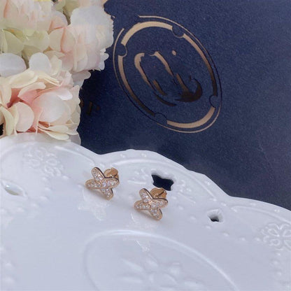 [Saipan]JEUX DE ROSE GOLD DIAMOND EARRINGS