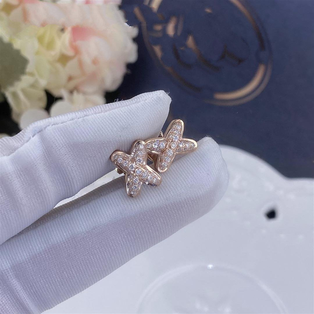 [Saipan]JEUX DE ROSE GOLD DIAMOND EARRINGS