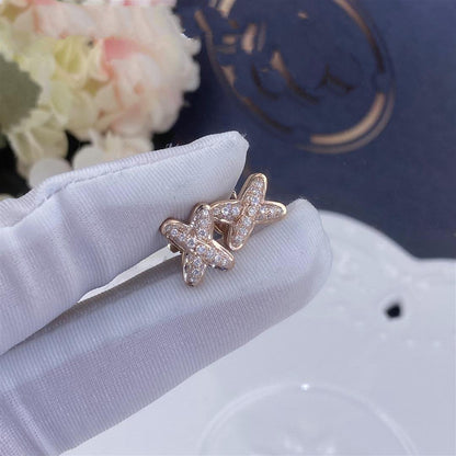 [Saipan]JEUX DE ROSE GOLD DIAMOND EARRINGS
