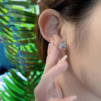 [Saipan]JEUX DE SILVER DIAMOND EARRINGS