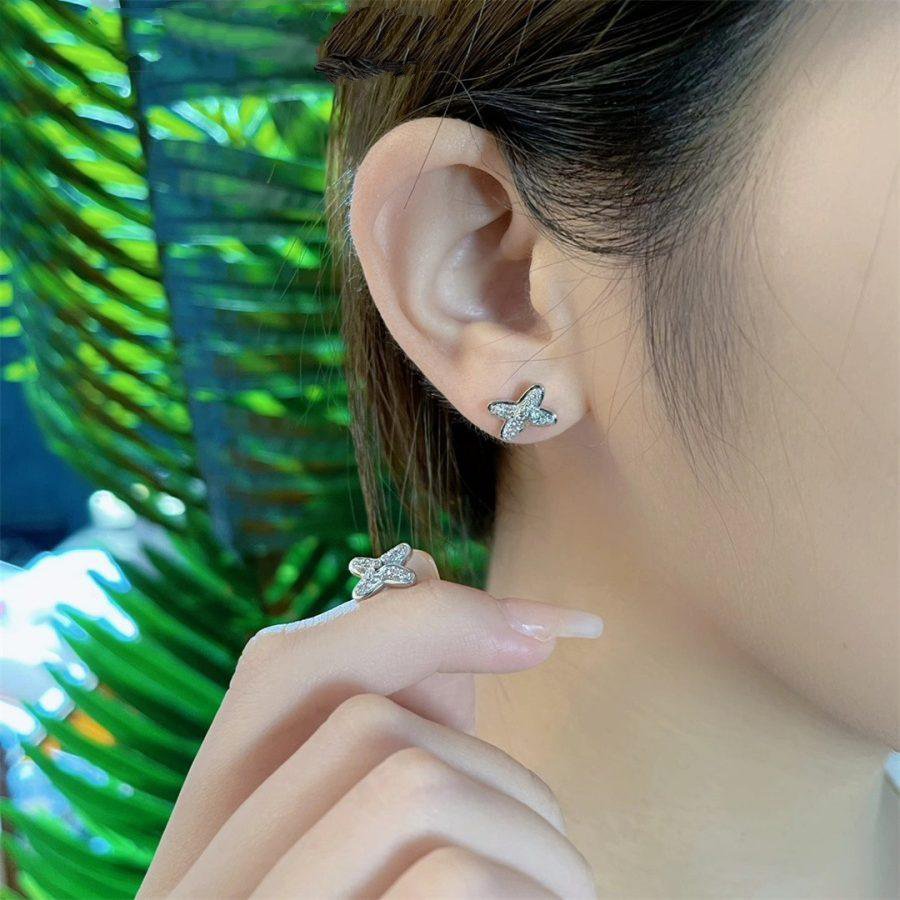 [Saipan]JEUX DE SILVER DIAMOND EARRINGS