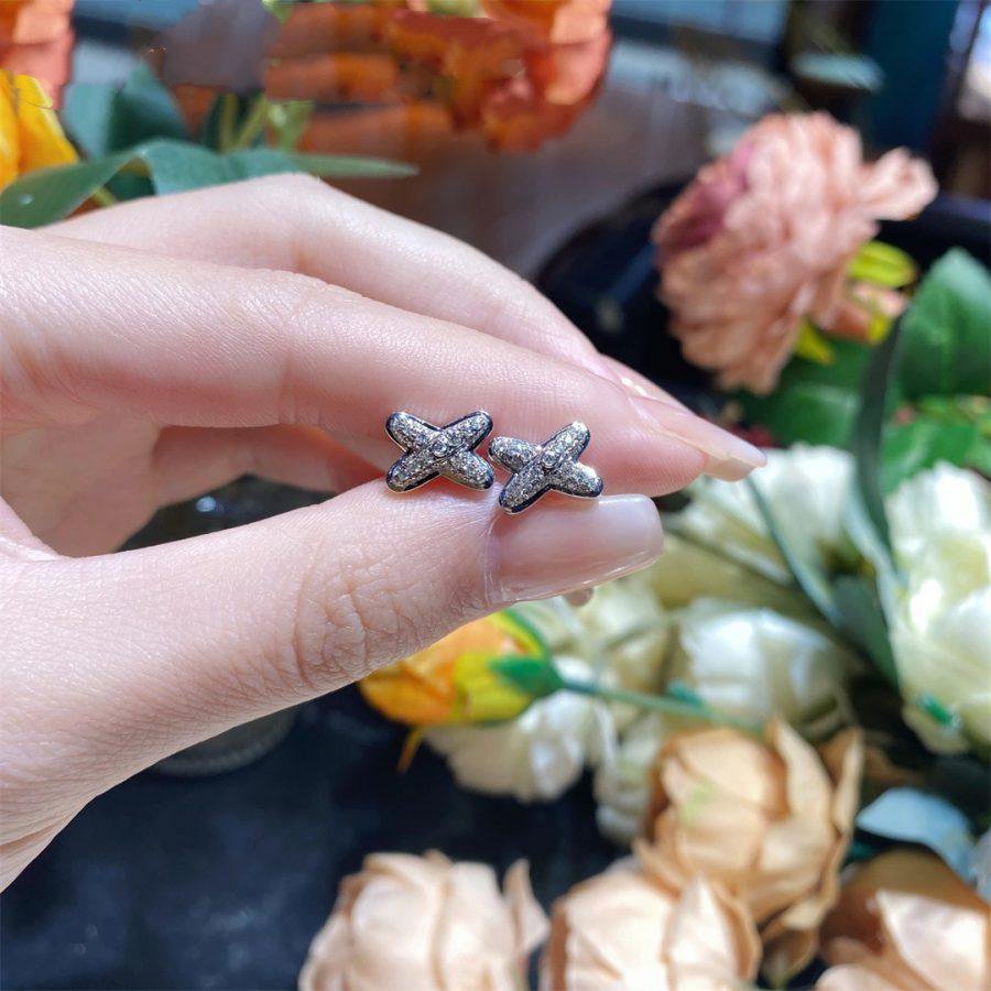 [Saipan]JEUX DE SILVER DIAMOND EARRINGS