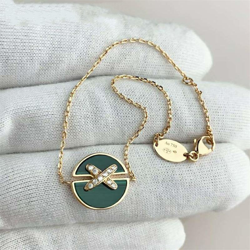 [Saipan]JEUX DE BRACELET MALACHITE ROSE GOLD DIAMONDS