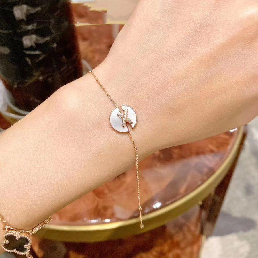 [Saipan]JEUX DE BRACELET MOP ROSE GOLD DIAMONDS