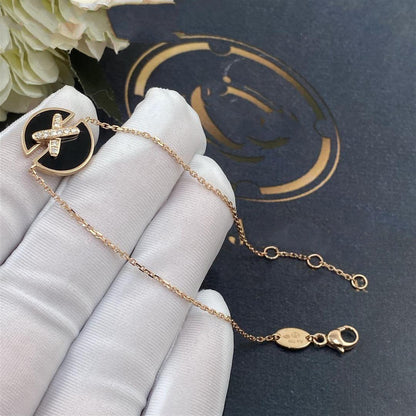 [Saipan]JEUX DE BRACELET ONYX ROSE GOLD DIAMOND
