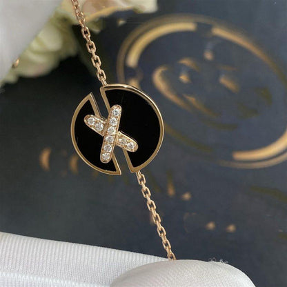 [Saipan]JEUX DE BRACELET ONYX ROSE GOLD DIAMOND