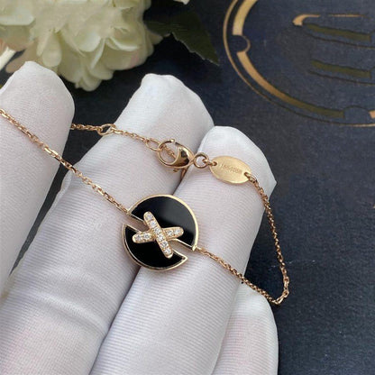 [Saipan]JEUX DE BRACELET ONYX ROSE GOLD DIAMOND