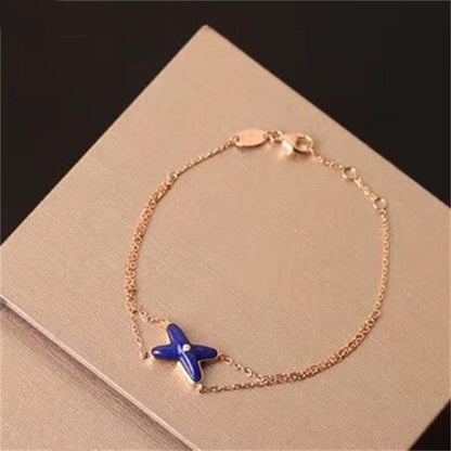 [Saipan]Hollow Design Four-Leaf Clover Flower Shape Ring