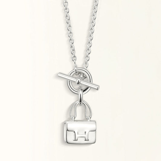 [Saipan]POP H PEDANT SILVER NECKLACE