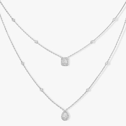 [Saipan]MY TWIN 2-ROW DIAMOND NECKLACE