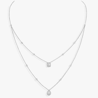 [Saipan]MY TWIN 2-ROW DIAMOND NECKLACE