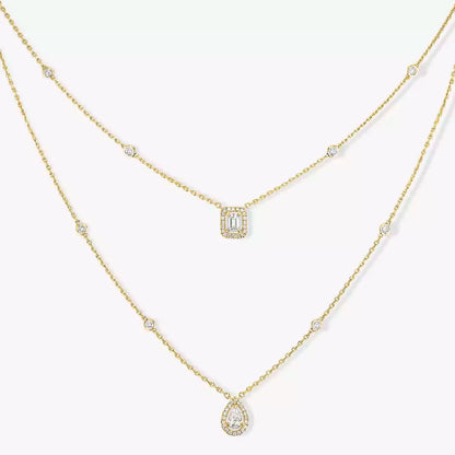 [Saipan]MY TWIN 2-ROW DIAMOND NECKLACE