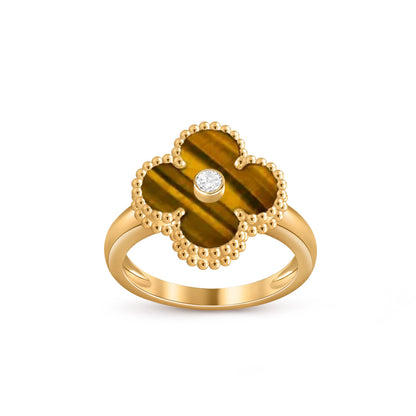 [Saipan]LUCKY CLOVER DIAMOND-ACCENT GOLD RING COLLECTION