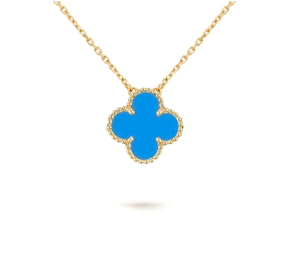 [Saipan]15MM CLOVER FLOWER PENDANT NECKLACE COLLECTION